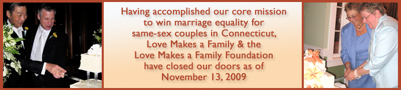 Love Makes A Family Closing banner