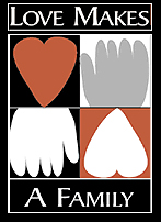 Love makes A Family Logo